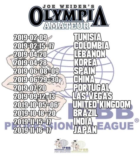 mr olympia|Official Schedule .